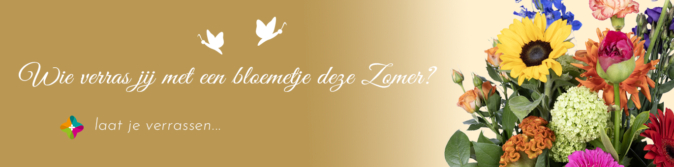 Wie verras jij deze zomer met een bloemetje?